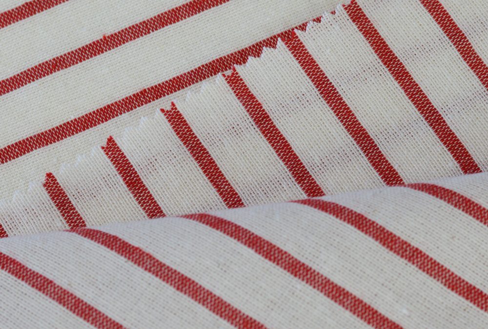 How do I cut a striped fabric?
